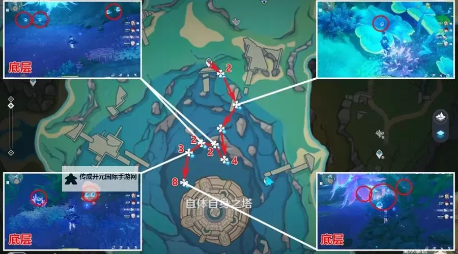 《原神》4.3版本初露之源采集路线分享图1