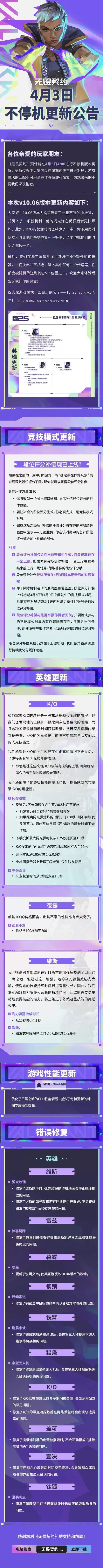 《无畏契约》9.07版本更新说明 9.07版本更新内容一览图1