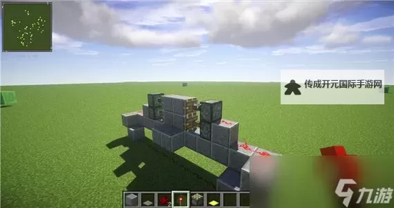 《我的世界》2x2活塞门建造图文教程 活塞门怎么建造图1
