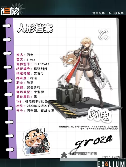 《少女前线2追放》测试版本全角色共键评测及养成推荐图1