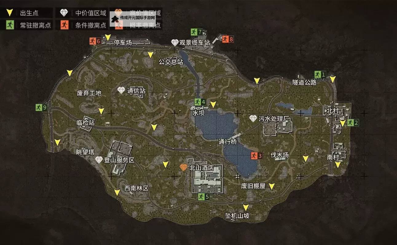 《暗区突围无限》山谷地图解析图1