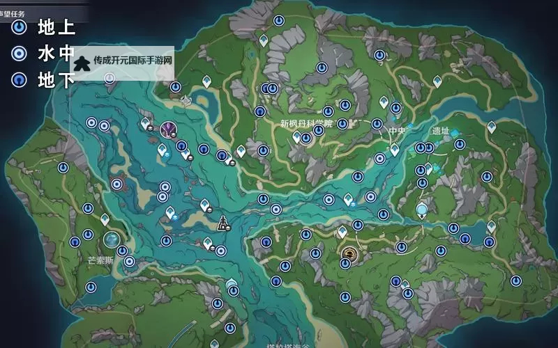 《原神》水钱箱收集地点及路线图1