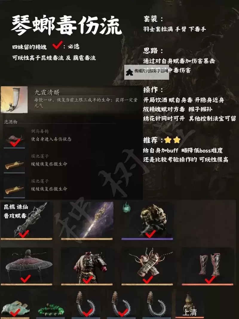 《黑神话悟空》飞剑毒伤流配装玩法教学图1