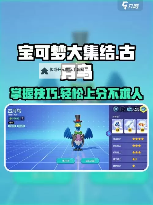《宝可梦大集结》古月鸟玩法指南 古月鸟技能组与持有物推荐图1